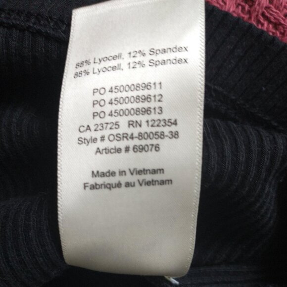 Wilfred Ines Long-Sleeve Ribbed Knit Stretch Midi Dress in Black - Picture 11 of 13